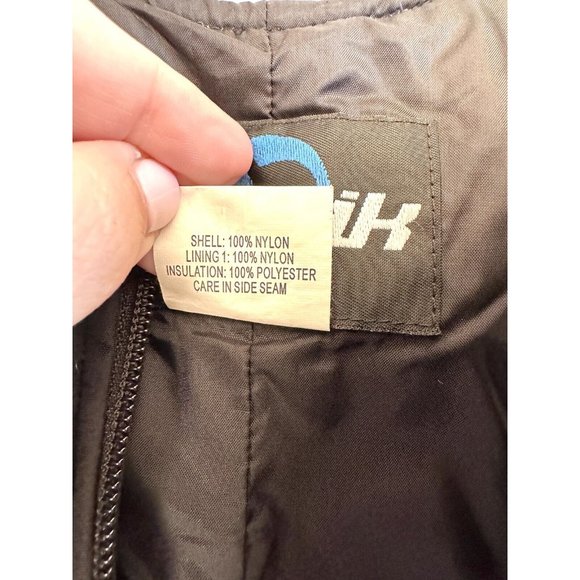 RAWIK Kids Youth Black Winter Snow Bib Overalls Size M Insulated Waterproof - Picture 4 of 8